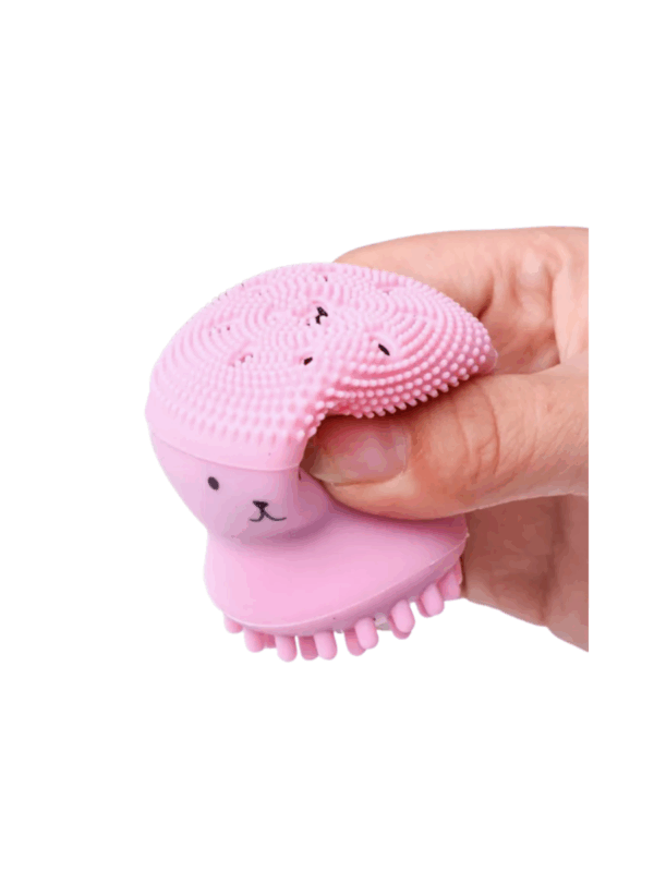 Brosse nettoyante visage en silicone en forme de pieuvre