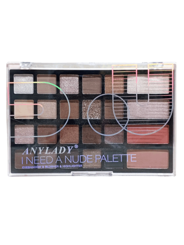 Palette Anylady - I Need A Nude Palette (Eyeshadow, Blusher & Highlighter)