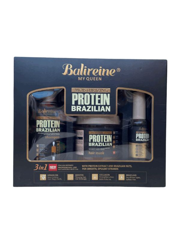 Coffret Soin Capillaire Balreine® My Queen – Protéine Brésilienne Hydratante