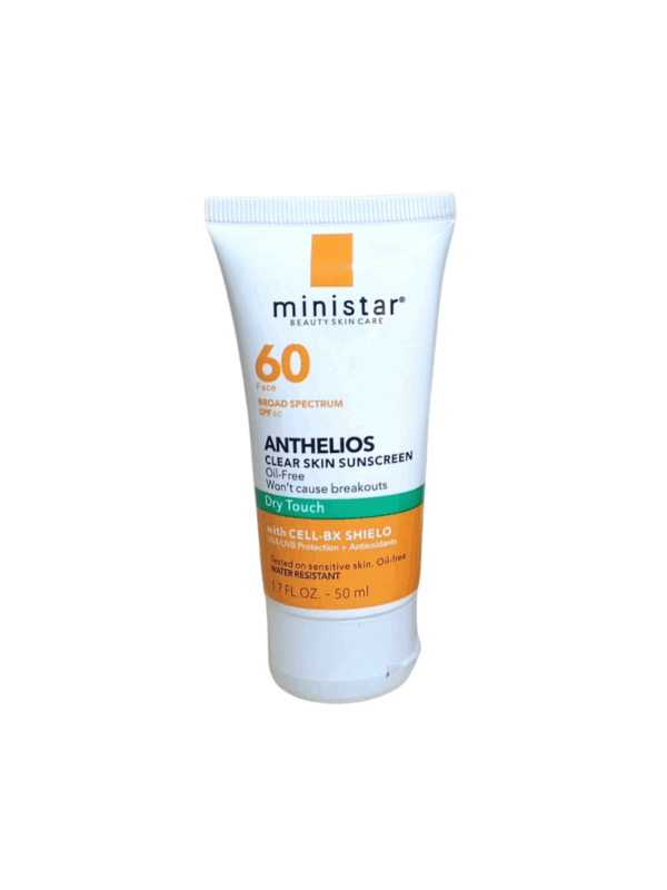 Ministar Anthelios Clear Skin – Écran Solaire Visage SPF 60 – Dry Touch
